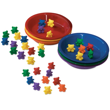 Learning Resources Baby Bear Sorting Set, 102 Bears, 6 Bowls 0739
